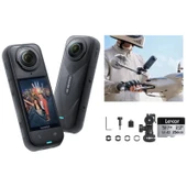 Insta360 X5 Aksiyon Kamerası Moto Ayna Kiti (256 GB) thumbnail 1