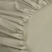 Karaca Home Basic %100 Pamuk Tek Kişilik Lastikli Çarşaf Adaçayı thumbnail 2