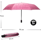 Marlux Yağmur Damla Desenli Otomatik Çanta Boy Bayan Şemsiyesi thumbnail 1