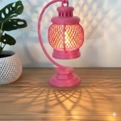 Mini Dekoratif Lantern Tealight Mumluk Pembe thumbnail 2