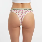 -İce Cream Desenli Kadın String Külot thumbnail 5