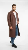 Erkek Kaşe Uzun Palto – Kışlık, Kuşaklı, Şık Modern Tasarım thumbnail 4