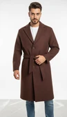 Erkek Kaşe Uzun Palto – Kışlık, Kuşaklı, Şık Modern Tasarım thumbnail 5