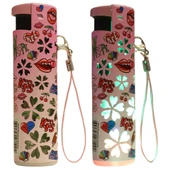 Hunter Turbo Jet Alevli Işıklı Metal Çakmak 20’li Set – Doldurulabilir LED Işıklı (32-4BK) thumbnail 3