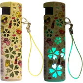 Hunter Turbo Jet Alevli Işıklı Metal Çakmak 20’li Set – Doldurulabilir LED Işıklı (32-4BK) thumbnail 4