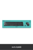 MK220 Kablosuz Türkçe Klavye Mouse Seti - Siyah thumbnail 5