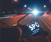 Motosiklet Eldiveni Rüzgar Geçirmez Suya Dayanlıklı Dokunmatik Eldiven Parmak Korumalı Reflektörlü thumbnail 3