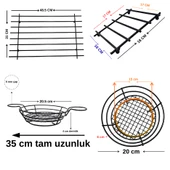 DÖRTLÜ METAL SUNUM VE NİHALE SETİ  BÜYÜK NİHALE, SOSLUKLU  SUNUMLUK, EKMEK-MEYVE SEPETİ, KÜÇÜK NİHALE thumbnail 2
