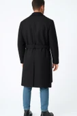 Erkek Kaşe Uzun Palto – Kışlık, Kuşaklı, Şık Modern Tasarım thumbnail 10