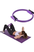 Pilates Çemberi Kaymaz Tutma Pedli Yoga Plates Egzersiz Halkası Ring İç Bacak Kalça Hareket Bandı thumbnail 7