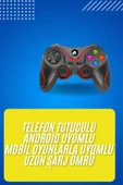 Kablosuz Oyun Kolu Bluetooth Joystick Gamepad Android Uyumlu thumbnail 1