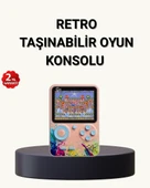 500 Klasik Oyunlu Retro Oyun Konsolu Taşınabilir ve TV Bağlantılı thumbnail 1
