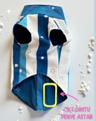 Star Sky Rain Küçük Köpek Yağmurluk Ceket thumbnail 7