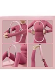 Pilates Çemberi Kaymaz Tutma Pedli Yoga Plates Egzersiz Halkası Ring İç Bacak Kalça Hareket Bandı thumbnail 5
