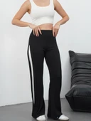 Yandan katlamalı pantolon siyah thumbnail 3