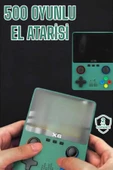 3.5 İnç Ekran 1000 Oyunlu Oyun Konsolu El Atarisi Miüzik Dinleme ve Kitap Okuma thumbnail 2
