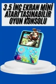 Çocuklara Özel 4K HD Retro Oyun Konsol El Atari Taşınabilir 500 Oyunlu thumbnail 2