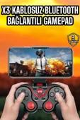 Android Uyumlu Gamepad X3 Game Stick Oyun Kolu Bluetooth Bağlantılı thumbnail 1