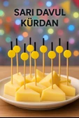 50’li Sarı Davul Kürdan 12 cm – Parti, Sunum, Kanape, Kokteyl ve Peynir Tabağı İçin Dekoratif Kürdan thumbnail 3