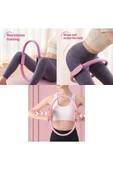 Pilates Çemberi Kaymaz Tutma Pedli Yoga Plates Egzersiz Halkası Ring İç Bacak Kalça Hareket Bandı thumbnail 3