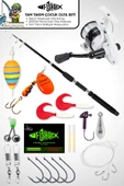 Tam Takım Çocuk Olta Seti - 165cm Kamış 10-30GR / 20'lik Makine thumbnail 1