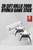 yeni nesil 3D 4K 2000 Oyunlu Game Stick Oyun Konsolu Çift Konsol thumbnail 1