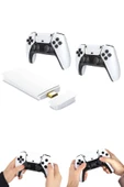 4K HD Görüntü Kaliteli Retro Game Stick 20000 Oyunlu Çift Kollu Beyaz Game Stick thumbnail 2
