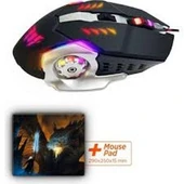 TNX EslifeTech26 PGM24 Gaming Kablolu Mouse+Mouse Pad thumbnail 2
