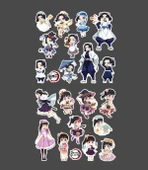 Kanao Tsuyuri-Demon Slayer-Aoi Kanzaki-parlak kağıt -2li sticker set süsleme thumbnail 3