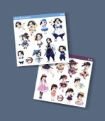 Kanao Tsuyuri-Demon Slayer-Aoi Kanzaki-parlak kağıt -2li sticker set süsleme thumbnail 1