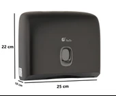 Omnipazar Xinda ZJH230 Z Katlı Kağıt Havlu Dispenseri Plastik 200'lü Siyah thumbnail 3