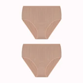 Büyük Beden 2li Yüksek Bel İz Yapmaz Slip Bambu Külot thumbnail 5