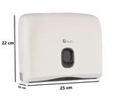 Omnipazar Xinda ZJH230 Plastik Z Katlı Kağıt Havlu Dispenseri 200'lü Beyaz thumbnail 3