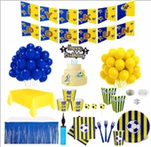 Taraftar Sarı Lacivert 24 Kişilik Full Doğum Günü Seti thumbnail 1