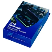 E10 MPDS TWS Bluetooth 5.3 Kablosuz Oyuncu Kulaklığı  LED Gösterge, Powerbank Kutulu thumbnail 5