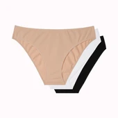 Büyük Beden 3lü Bato Slip Pamuklu Külot thumbnail 1