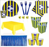 Taraftar Sarı Lacivert Sofra Seti thumbnail 1