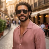 Daniel Klein DK3279-3 Siyah Damla Model All Black Polarize Camlı Erkek Güneş Gözlüğü thumbnail 3