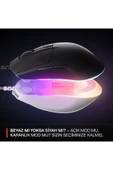 SteelSeries Rival 3 Gen 2 Optik 6 Tuş 8500DPI Kablolu RGB Gaming (Oyuncu) Mouse - Beyaz thumbnail 9