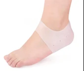 Silikon Topuk Çorabı Beyaz Renk thumbnail 1