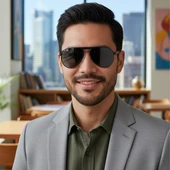 Daniel Klein DK3279-3 Siyah Damla Model All Black Polarize Camlı Erkek Güneş Gözlüğü thumbnail 2