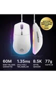 SteelSeries Rival 3 Gen 2 Optik 6 Tuş 8500DPI Kablolu RGB Gaming (Oyuncu) Mouse - Beyaz thumbnail 3