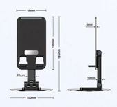 Katlanabilir Telefon Tutucu Stand Yuvarlak Tabanlı thumbnail 2