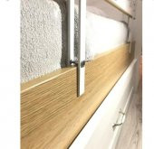 BabyDoor Bebek Güvenlik Ahşap Yatak Bariyeri 90x15 cm Beyaz mdf - 8
