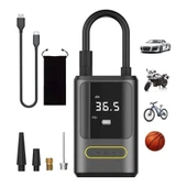 Kablosuz Oto Araç Mini 4000mAh 150 PSI Işıklı Oto Hava Kompresörü thumbnail 1