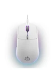 SteelSeries Rival 3 Gen 2 Optik 6 Tuş 8500DPI Kablolu RGB Gaming (Oyuncu) Mouse - Beyaz thumbnail 1