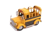 Dekoratif Metal Araba Okul Otobüsü Kalemlik thumbnail 3
