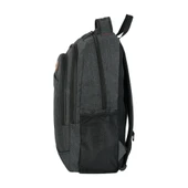 Çok Amaçlı Laptop Dizüstü Bilgisayar Bölmeli Sırt Çantası Siyah thumbnail 3