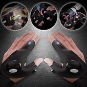 Led Işıklı Eldiven LED Işıklı Tamirci Balıkçı Bisiklet Eldiveni thumbnail 2