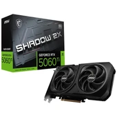 Msı VGA Geforce Rtx 5060 Tı 16G Shadow 2x Oc Plus RTX5060TI 16GB Gddr7 128B DX12 Pcıe 5.0 X16 (3xdp 1xhdmı) thumbnail 1